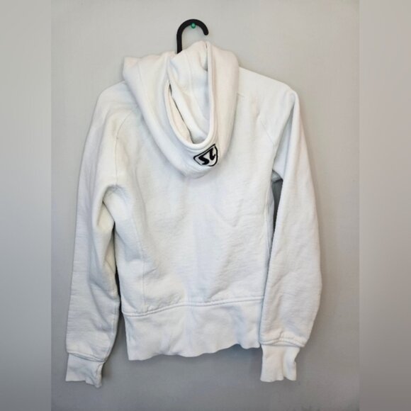 Lululemon Women's Scuba Hoodie Jacket. White. Measurements in pictures - Picture 4 of 11